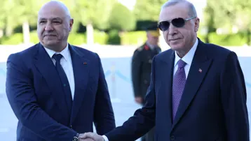 Lübnan Cumhurbaşkanı Ankara'da. Erdoğan: İsrail insanlık suçu işiyor