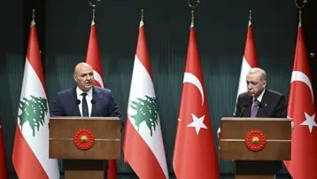 Lübnan Cumhurbaşkanı Ankara'da. Erdoğan: İsrail insanlık suçu işiyor