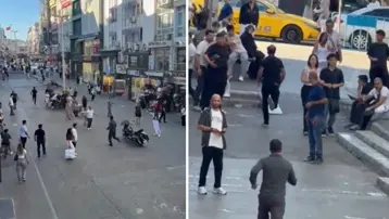 Bakırköy'de dehşet anı. İşportacı ensesinden bıçakladı