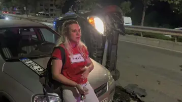 Bursa'da alkollü kadın sürücü karıştığı kazayı unuttu