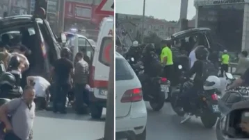 İstanbul'da E-5'te kaza. İki şerit kapandı, trafik duruyor