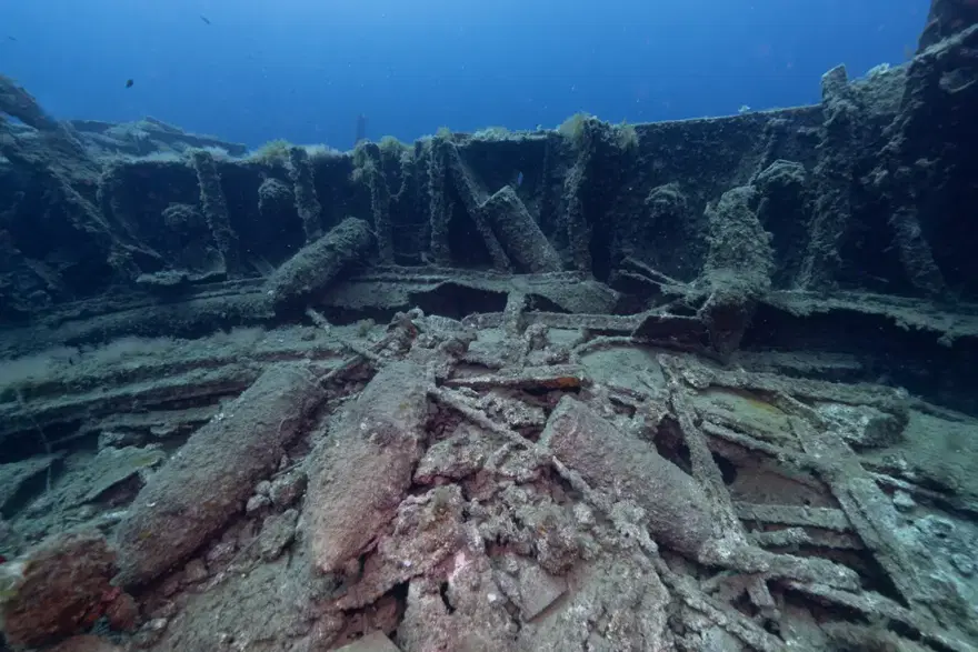Çanakkale Savaşları'na tanıklık eden batıklar görüntülendi 1