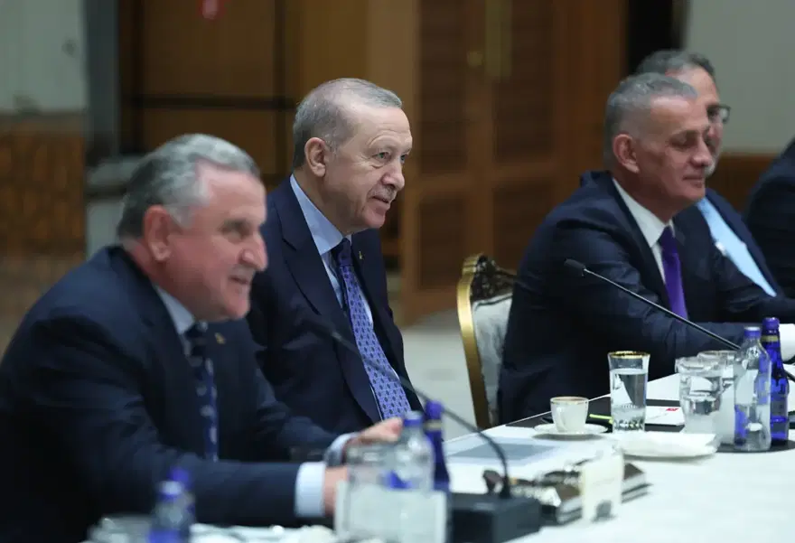 Cumhurbaşkanı Erdoğan Süper Lig'in yeni ekiplerini kabul etti 1
