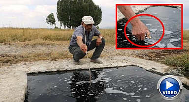 Erzurum'da ilginç kuyu!
