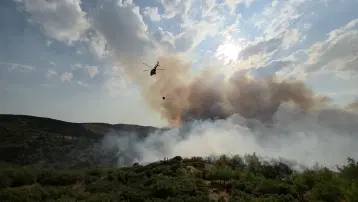 Manisa ve Edirne'de orman yangını. Havadan ve karadan müdahale sürüyor