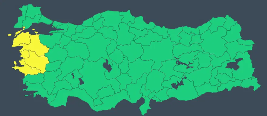 4 İL İÇİN SARI KOD 1