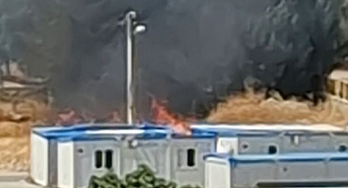 Kopan teller yangın çıkardı!