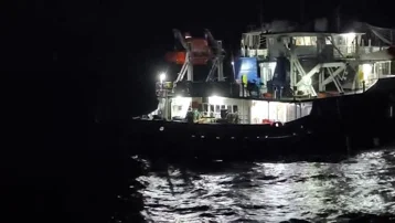 Kastamonu'da gemi su aldı. 13 kişi tahliye edildi