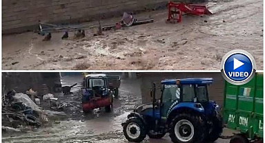 Erzurum'dan feci görüntüler! O mahalleyi sel bastı