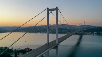 15 Temmuz Şehitler Köprüsü'nde dizi çekimi. 3 gece trafiğe kapacak