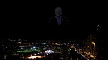AK Parti’nin 25. yılı. Ankara semalarında dron gösterisi
