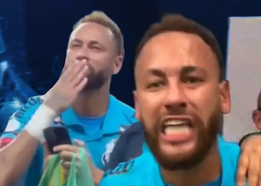Neymar çıldırdı, taraftarın kız arkadaşına öpücük attı