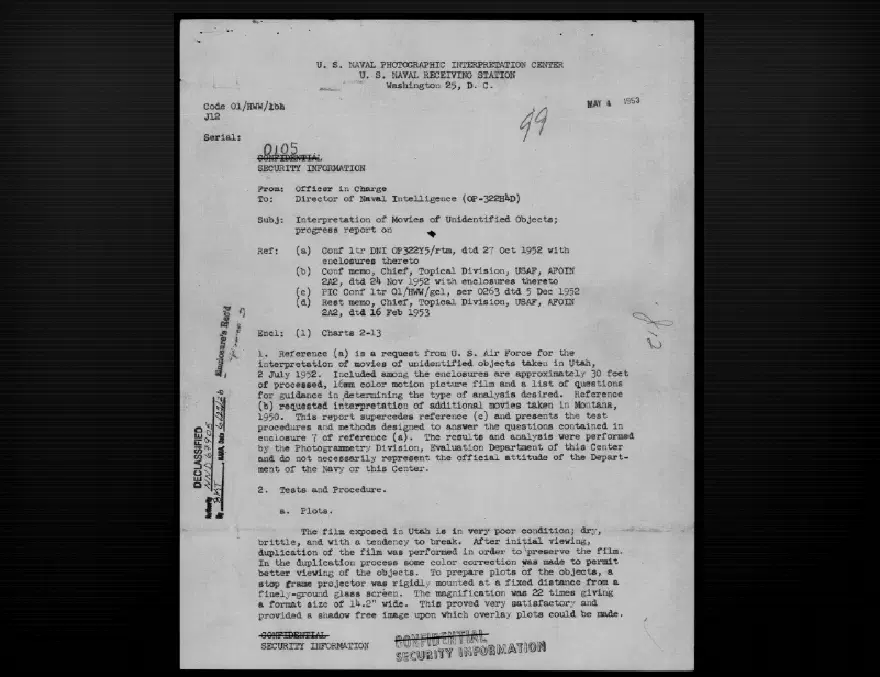 Pentagon'un UFO arşivinden yeni belgeler yayımladı 5