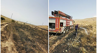 Anız yangınına hızlı müdahale