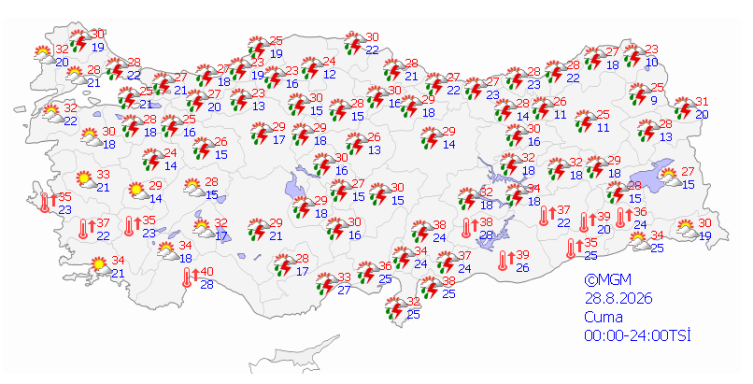 Sıcaklıklar düşüyor, yağışlı hava geliyor