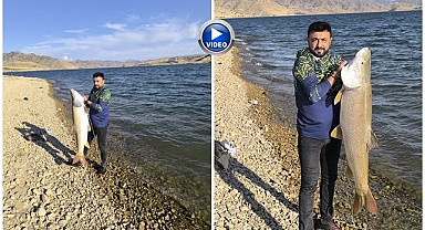 Balıkçının oltasına takıldı, görenleri şaşırttı