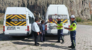 Erzurum'da okul servislerine sıkı denetim