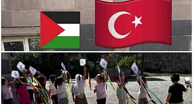 Minik yüreklerden Gazze'ye anlamlı destek