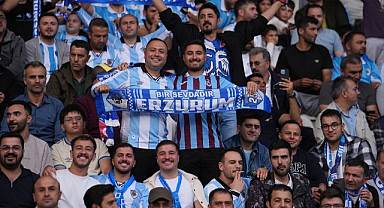 Erzurumspor tribünde zirve yaptı
