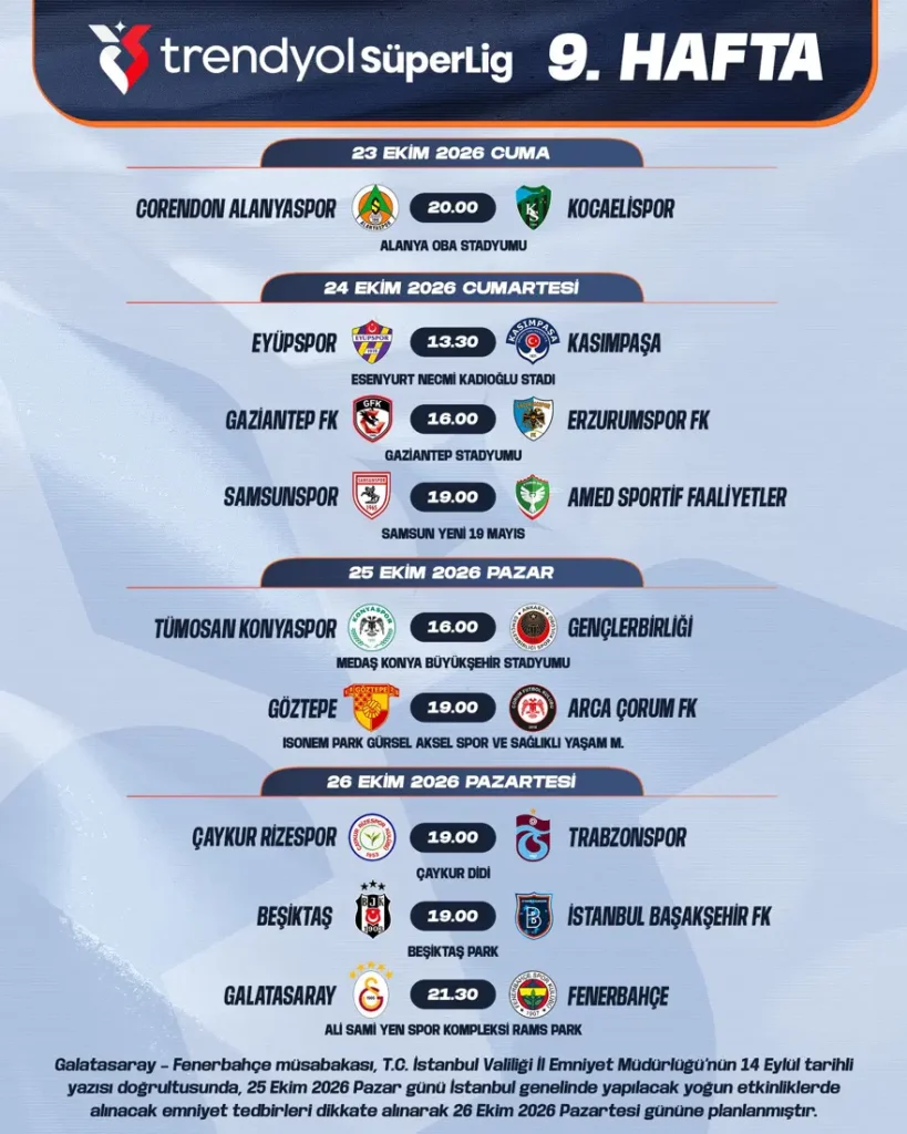 Galatasaray-Fenerbahçe derbisinin tarihi açıklandı 5