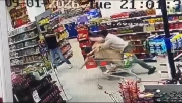 Ankara'da markette korku dolu anlar