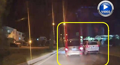 Trafikte tehlikeli anlar! Böyle makas attı