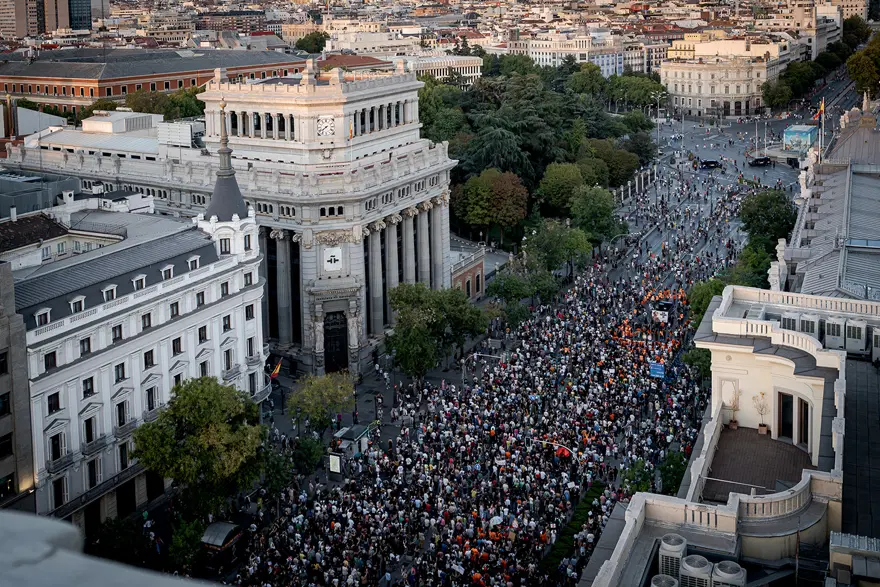 Madrid'de konut krizine karşı büyük eylem. "Daha fazla tahammül etmeyeceğiz" 1