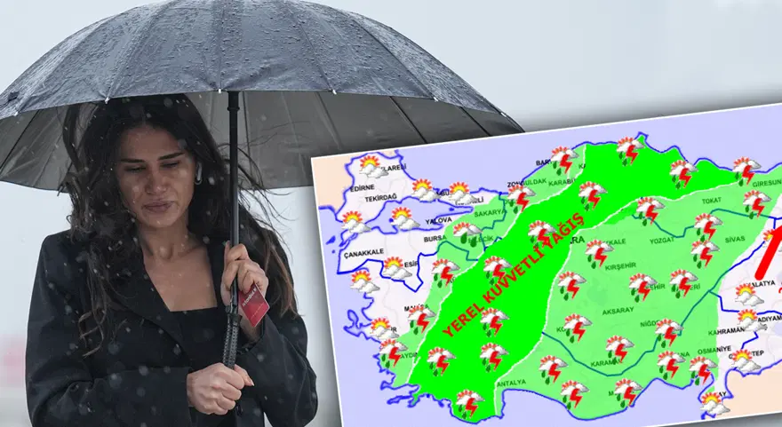 Meteorolojiden sağanak alarmı. İş çıkış saatine dikkat, kuvvetli yağış ve fırtına geliyor