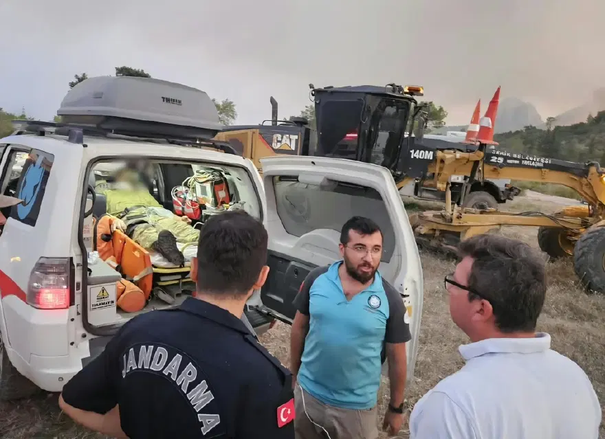 BİR ORMAN İŞÇİSİ HASTANEYE KALDIRILDI 4