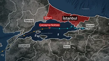 Batan gemi bin metrede olabilir. Arama çalışmalaır sürüyor