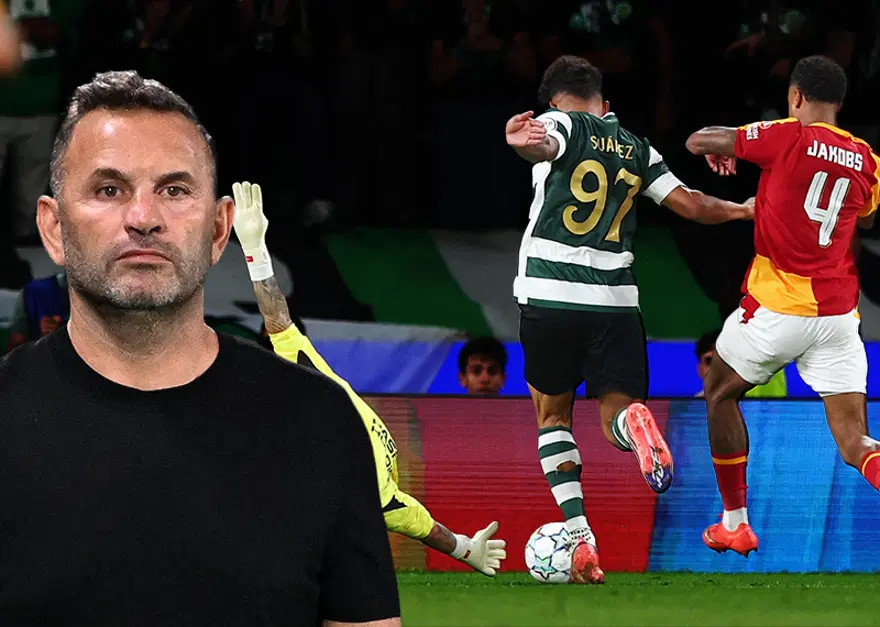 Sporting maçında Okan Buruk'u çıldırtan penaltı kararı. Hakemlere yoğun tepki