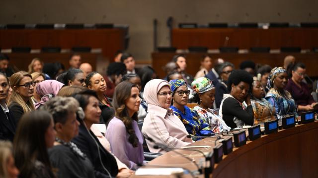 Emine Erdoğan, BM'de çocuklar için güvenli dijital sistemlerin inşasına ilişkin programa katıldı