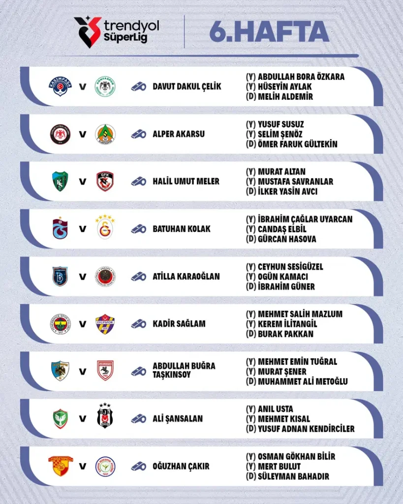 HAFTANIN HAKEMLERİ 2