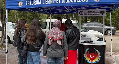 Erzurum polisi 5 bin üniversiteliyi bilgilendirdi