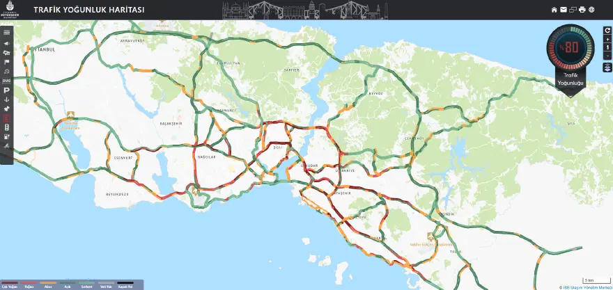 İstanbul'da trafik yoğunluğu yüzde 80'e ulaştı 2