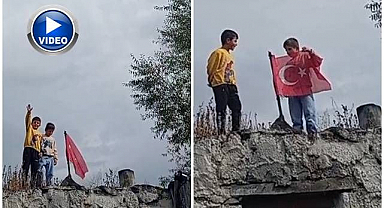 Çocukların bayrak sevgisi yürek ısıttı