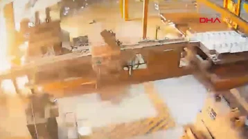 Alüminyum fabrikasındaki patlamanın görüntüleri ortaya çıktı